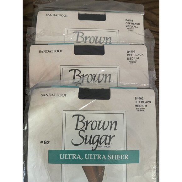 Vintage Lot of 11 Pair Pantyhose Nylons Mixed Lot Evan Picone Brown Sugar Hanes - Picture 2 of 5